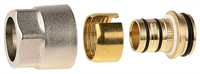 GENERAL FITTINGS 3/4", никелированная латунь, соединитель для металлопластиковых труб 51047-3/4-20 - фото 99144