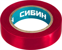 СИБИН 15 мм х 10 м, изоляционная лента пвх 1235-3 - фото 99676
